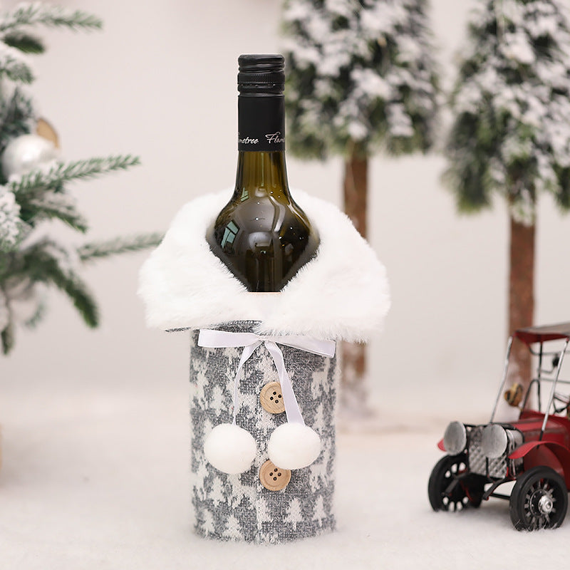 Christmas Wine Bottle Dust Cover Bag Table Decoration Home Decoration